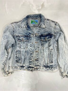 Vintage Expressions Acid Wash Denim Jacket